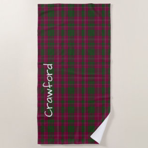 Crawford Tartan Plaid Beach Towel