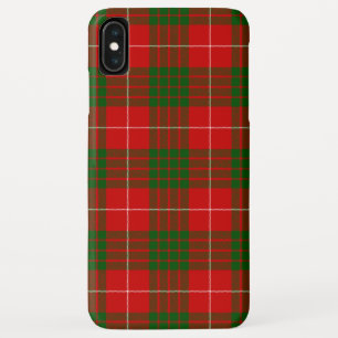 Crawford tartan red green plaid iPhone XS max case