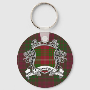 Crawford Tartan Shield Key Ring