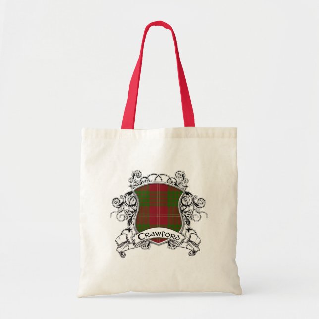 Crawford Tartan Shield Tote Bag (Front)