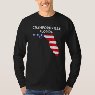 Crawfordville Florida USA State America Travel Flo T-Shirt