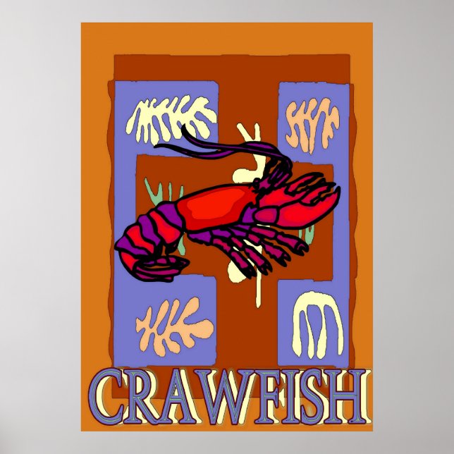 Crawfrish After Matisse Poster (Front)