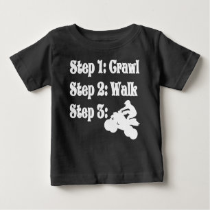 Crawl walk ATV baby shirt
