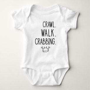 Crawl Walk Crabbing - Little Crabber Baby Bodysuit