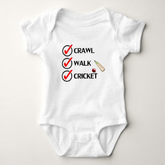 Crawl Walk Cricket Baby Bodysuit