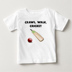 Crawl Walk Cricket Baby T-Shirt