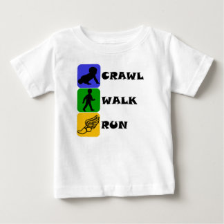 Crawl Walk Run Baby T-Shirt