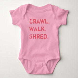 Crawl, Walk, Shred for Baby Bodysuit