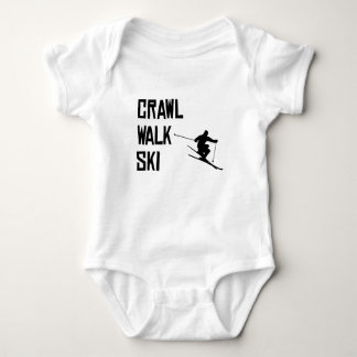 Crawl Walk Ski Baby Bodysuit
