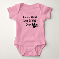 "Crawl Walk Sled" Sledders.com Pink Baby Creeper