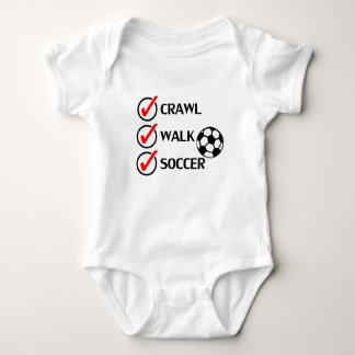 Crawl Walk Soccer Baby Bodysuit