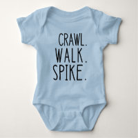 Crawl Walk Spike, Cute Volleyball Baby