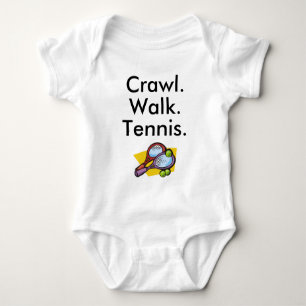 Crawl Walk Tennis Baby Bodysuit