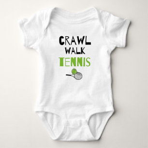 Crawl Walk Tennis Cute Little Tennis Buddy Baby Bodysuit