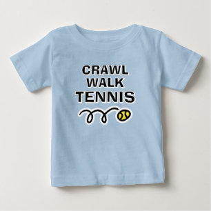 Crawl Walk Tennis sporty tennis t shirt for baby
