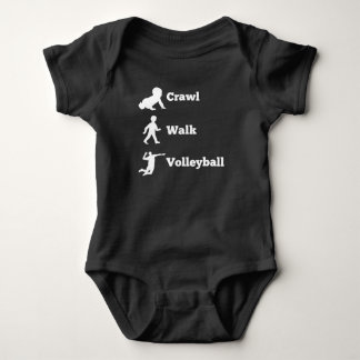 Crawl Walk Volleyball Baby Bodysuit