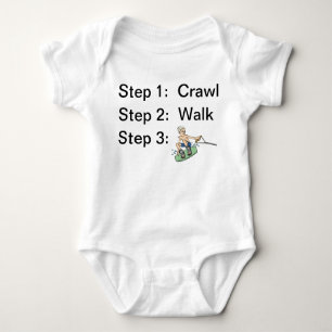 Crawl Walk Wakeboard Baby Bodysuit