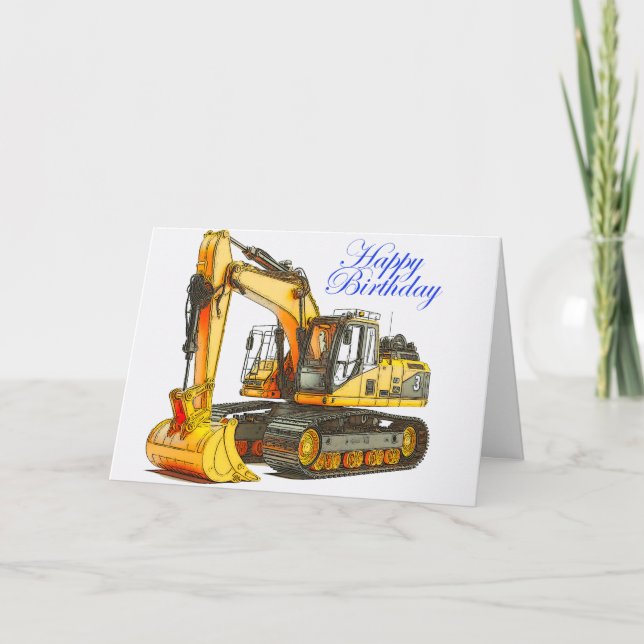 Crawler Excavator Card (Front)