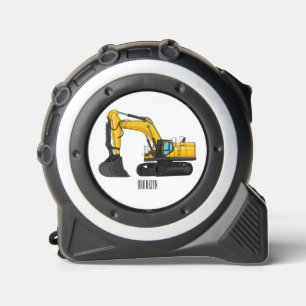 Crawler excavator cartoon illustration 1