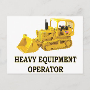 CRAWLER LOADER POSTCARD
