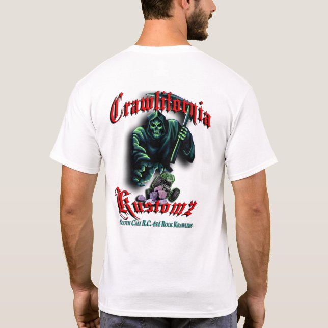 Crawlifornia Kustomz Red & Green T-Shirt (Back)