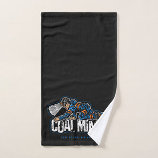 CRAWLING COAL MINER HAND TOWEL