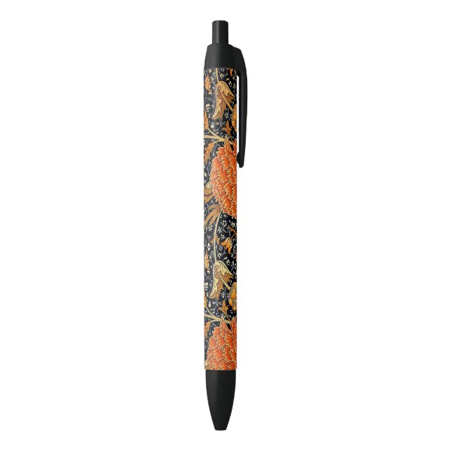Cray, a beautiful William Morris design, Black Ink Pen (Bottom (Vertical))