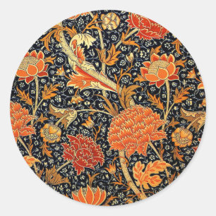 Cray, a William Morris pattern, Classic Round Sticker