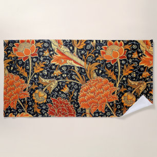 Cray, a William Morris vintage pattern, Beach Towel