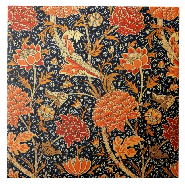 Cray by William Morris Ceramic Tile (Front)