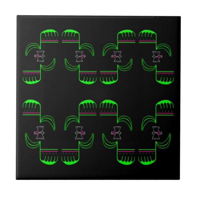 Cray Cray Venus Flytrap Ceramic Tile (Front)