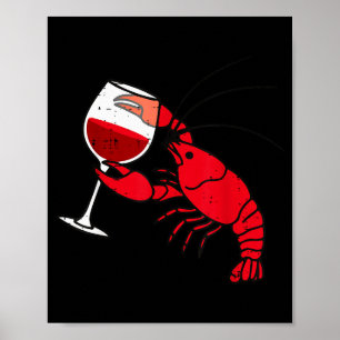 Crayfish Boil Party Funny Crawfish Lobster Seafood Poster