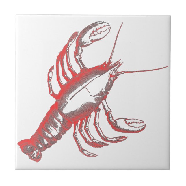 Crayfish Ceramic Tile (Front)