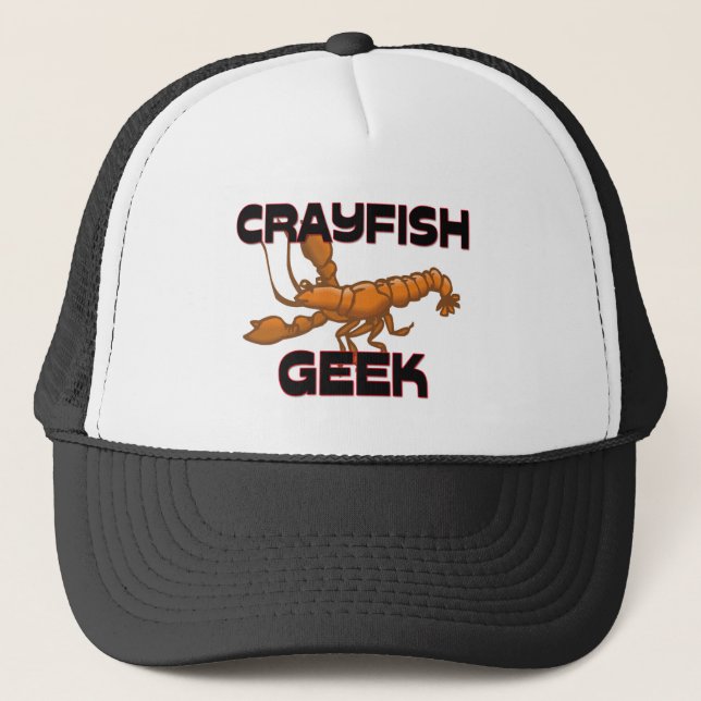 Crayfish Geek Trucker Hat (Front)