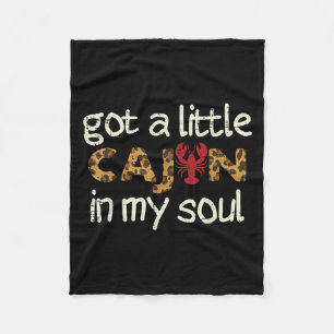 Crayfish Got Little Cajun In My Soul Crawfish Wome Fleece Blanket