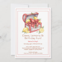 Crayfish & Lemon Treasure Chest Birthday