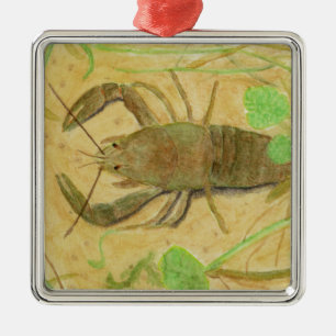Crayfish Metal Ornament