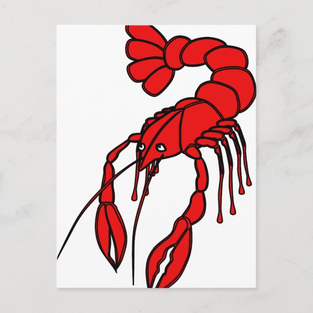 Crayfish Postcard (Front)