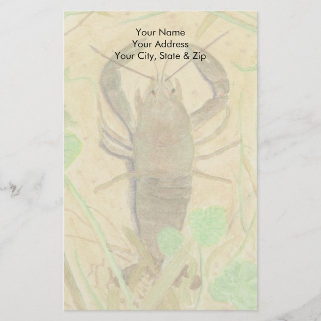 Crayfish Stationery (Front)