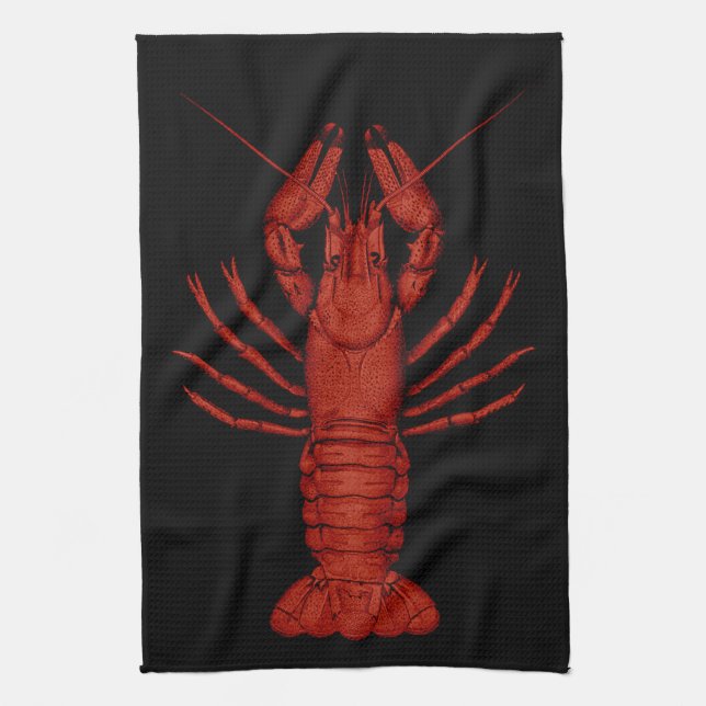 Crayfish Tea Towel (Vertical)