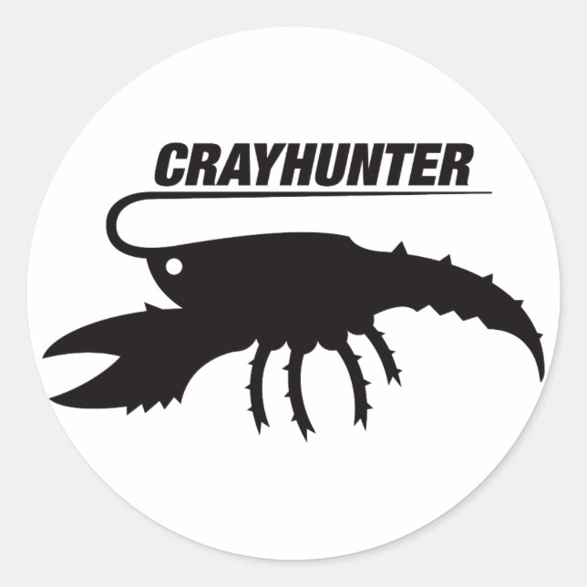 Crayhunter Classic Round Sticker (Front)