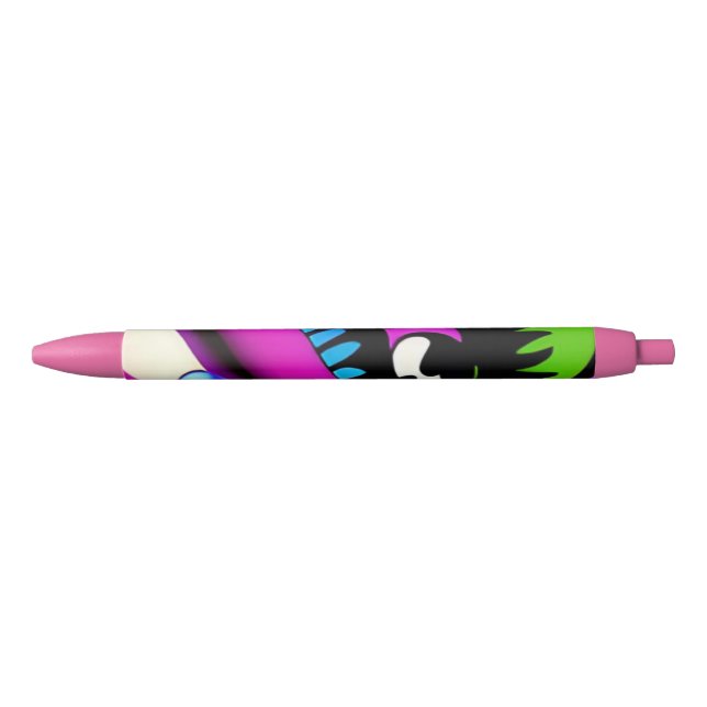 craying for you pshycodelic  black ink pen (Front)