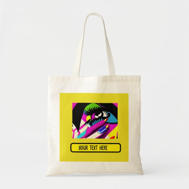 craying for you pshycodelic editable tote bag (Front)