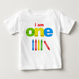 Crayon 1st Birthday T-shirt Toddler Baby Kid