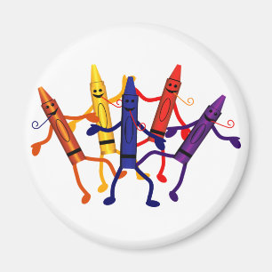 Crayon Birthday Party Magnet