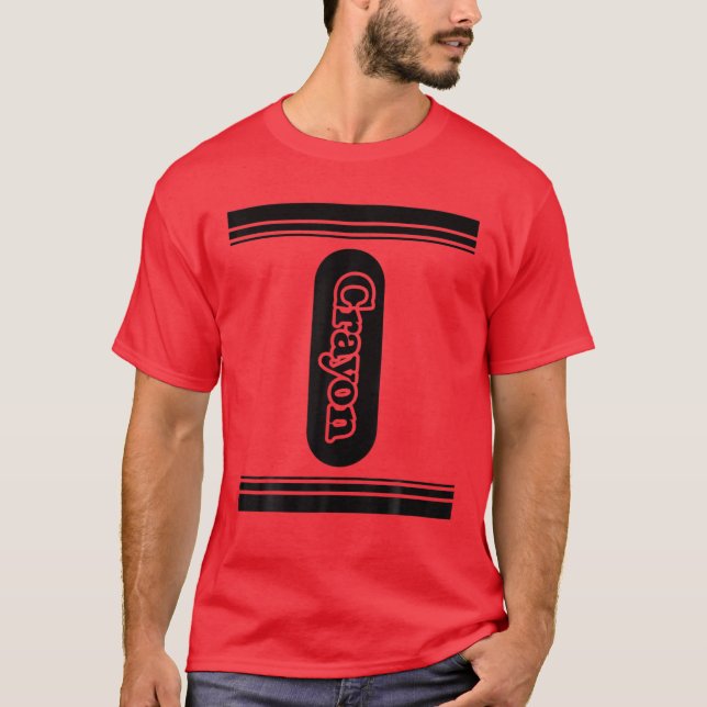 Crayon Box Matching Halloween Costume T-Shirt (Front)