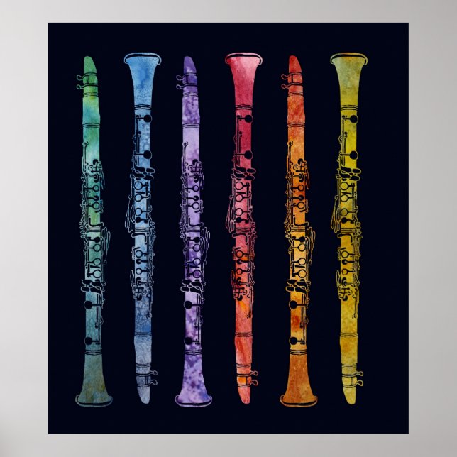 Crayon Clarinets Poster (Front)