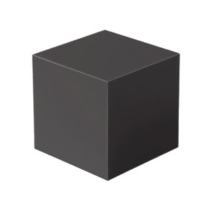 Crayon Colour Black Cube Box