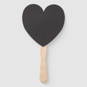 Crayon Colour Black Fan, Choose Shape Hand Fan