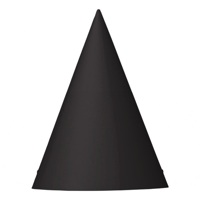 Crayon Colour Black Party Hat (Front)